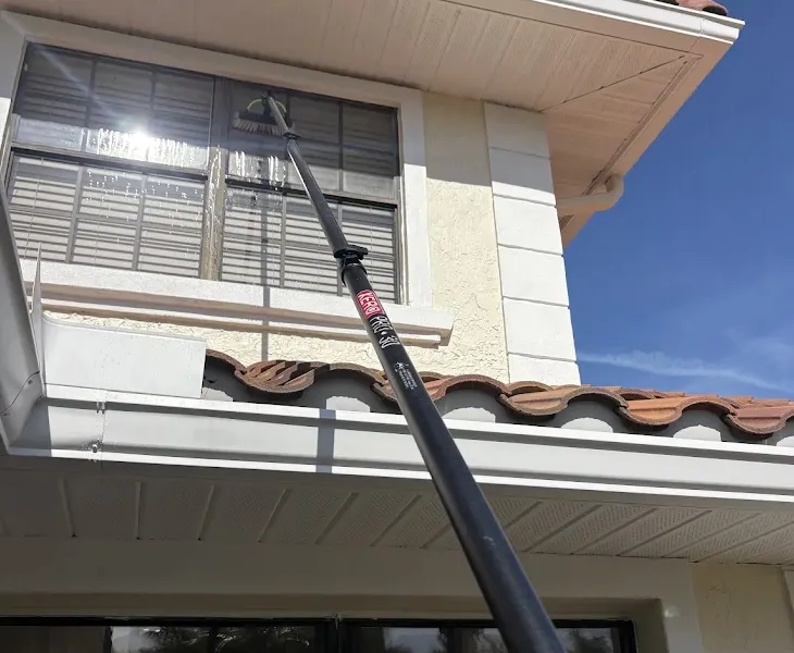 Window cleaning by Pelican Exteriors in Westchase, Tampa FL